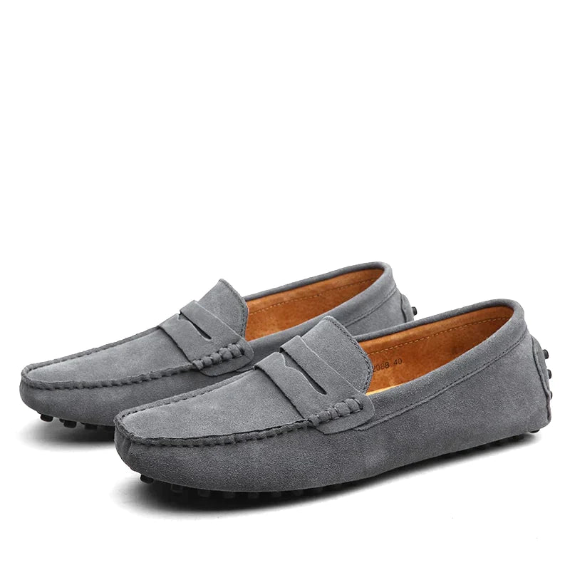 Hugoro | Mocassins en Daim au Style Italien