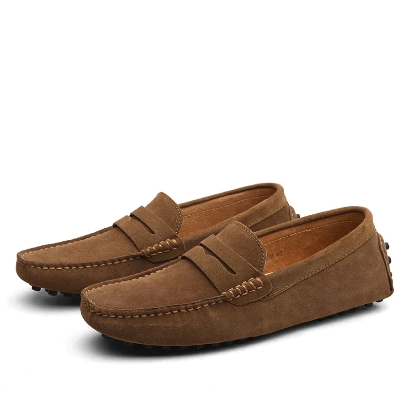 Hugoro | Mocassins en Daim au Style Italien