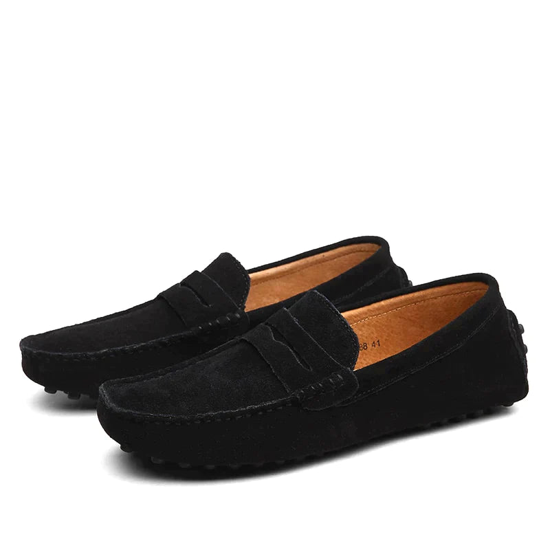 Hugoro | Mocassins en Daim au Style Italien