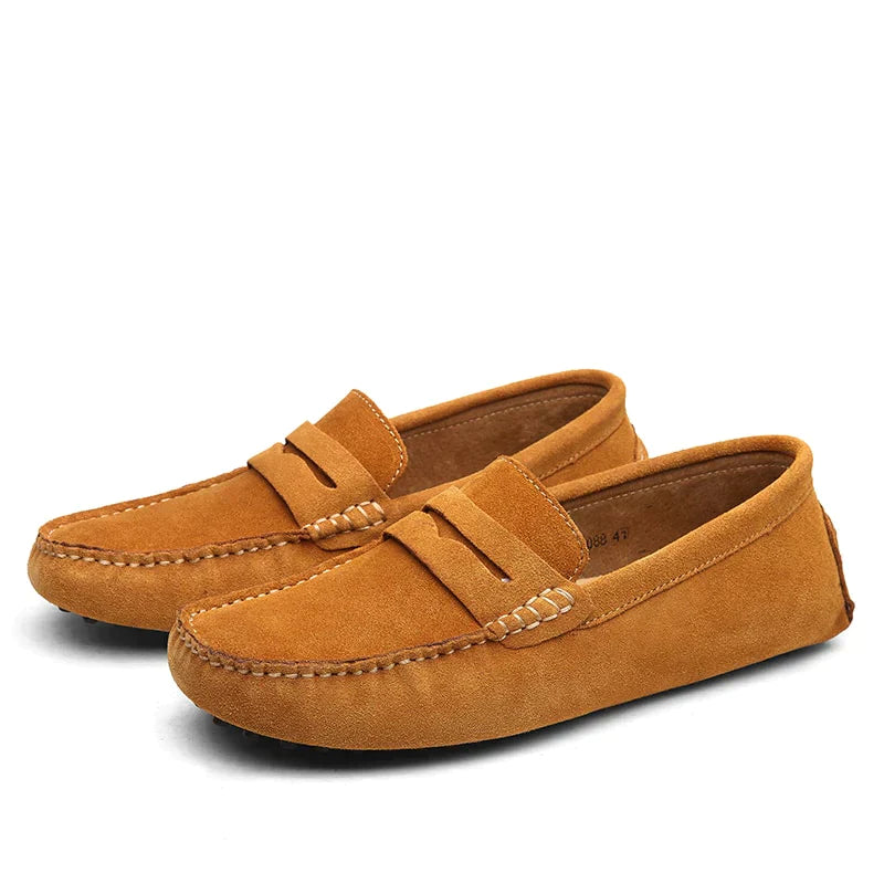 Hugoro | Mocassins en Daim au Style Italien
