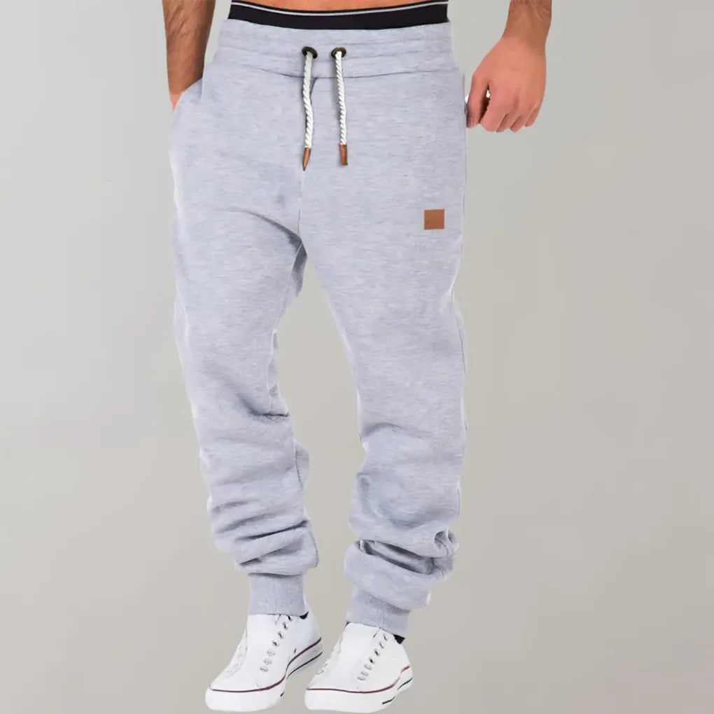 Pantalon de jogging en mélange de coton pour homme