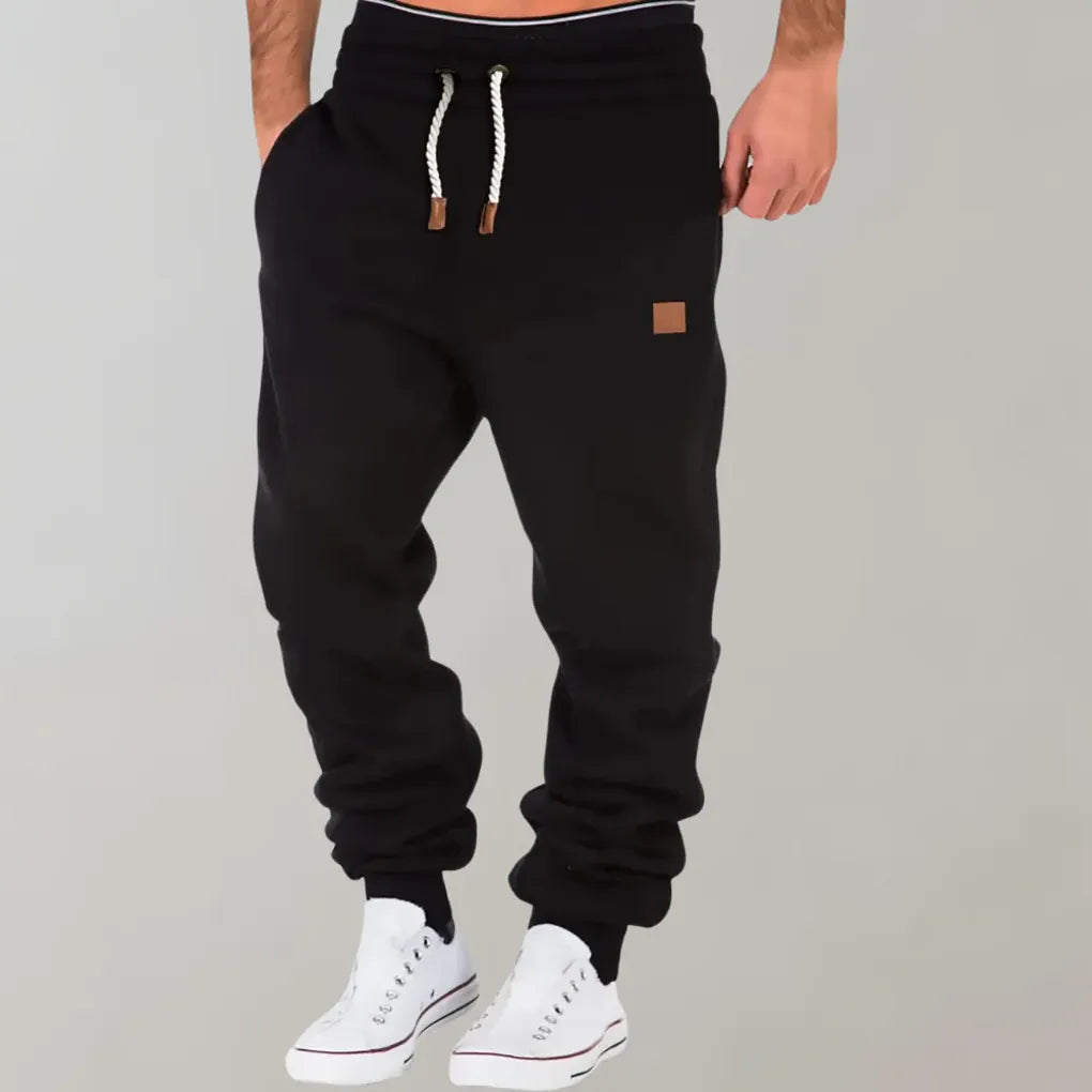 Pantalon de jogging en mélange de coton pour homme