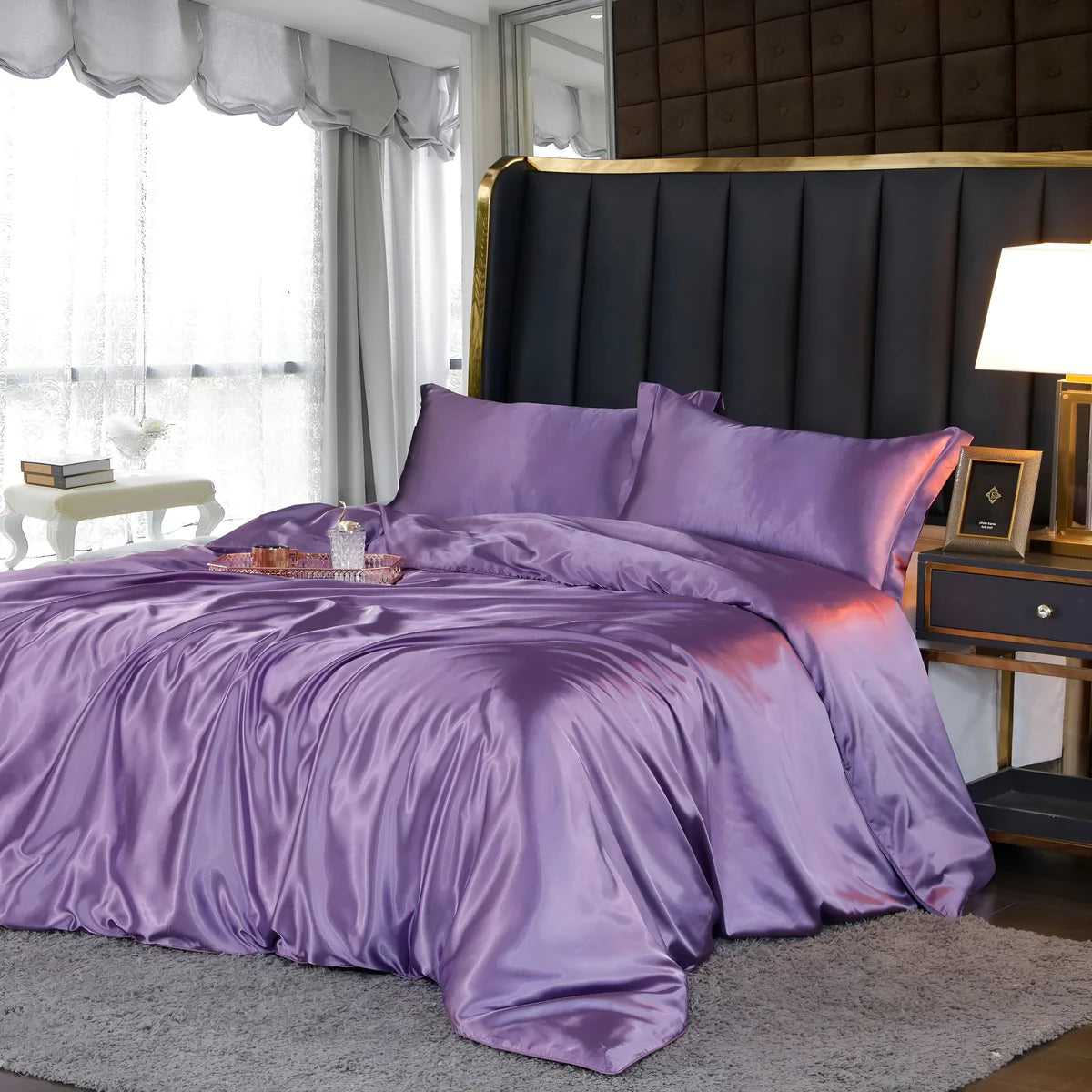 Luxe Silk Duvet - Ensemble de housses de couette en soie de mûrier luxueuse