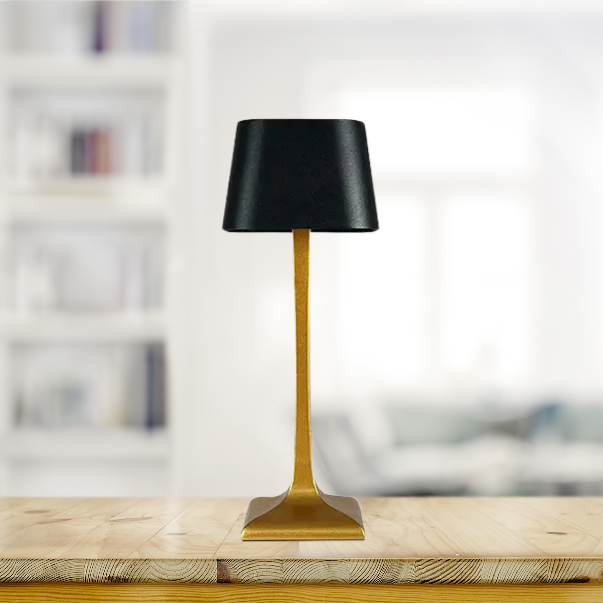 Lampe de Table LED Tactile – Rechargeable, Sans Fil & à Intensité Réglable | Design Moderne et Minimaliste