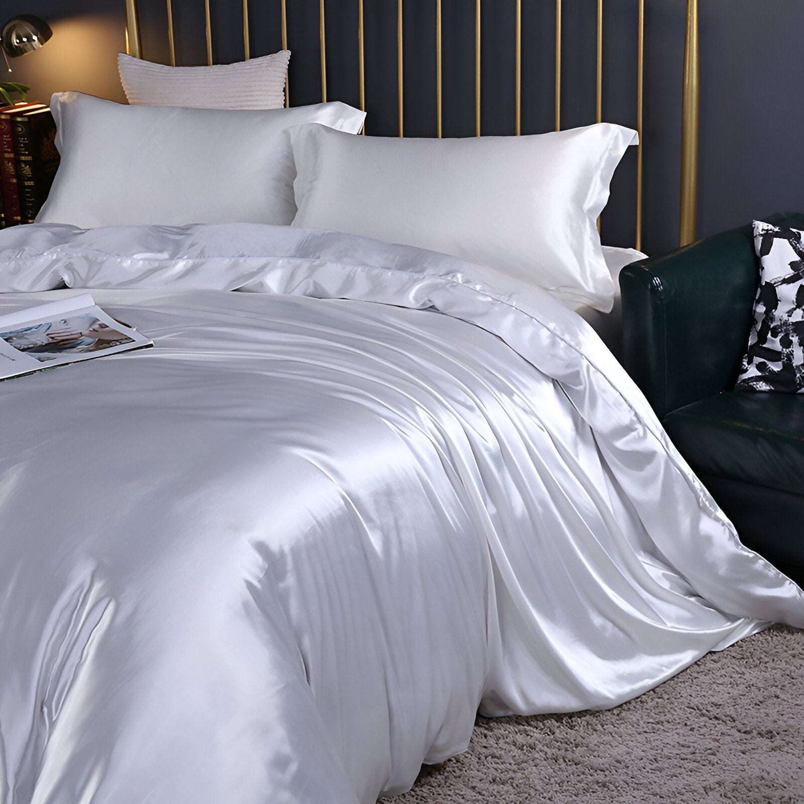 Luxe Silk Duvet - Ensemble de housses de couette en soie de mûrier luxueuse