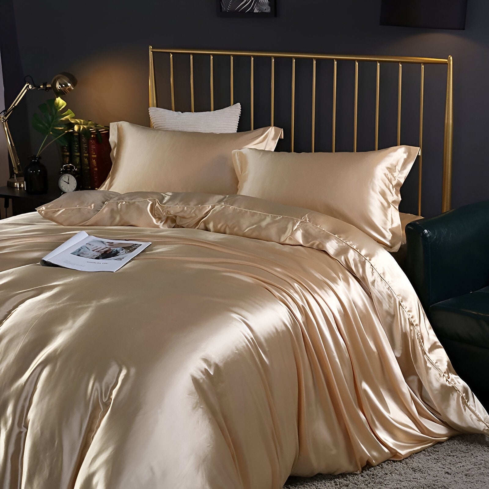 Luxe Silk Duvet - Ensemble de housses de couette en soie de mûrier luxueuse