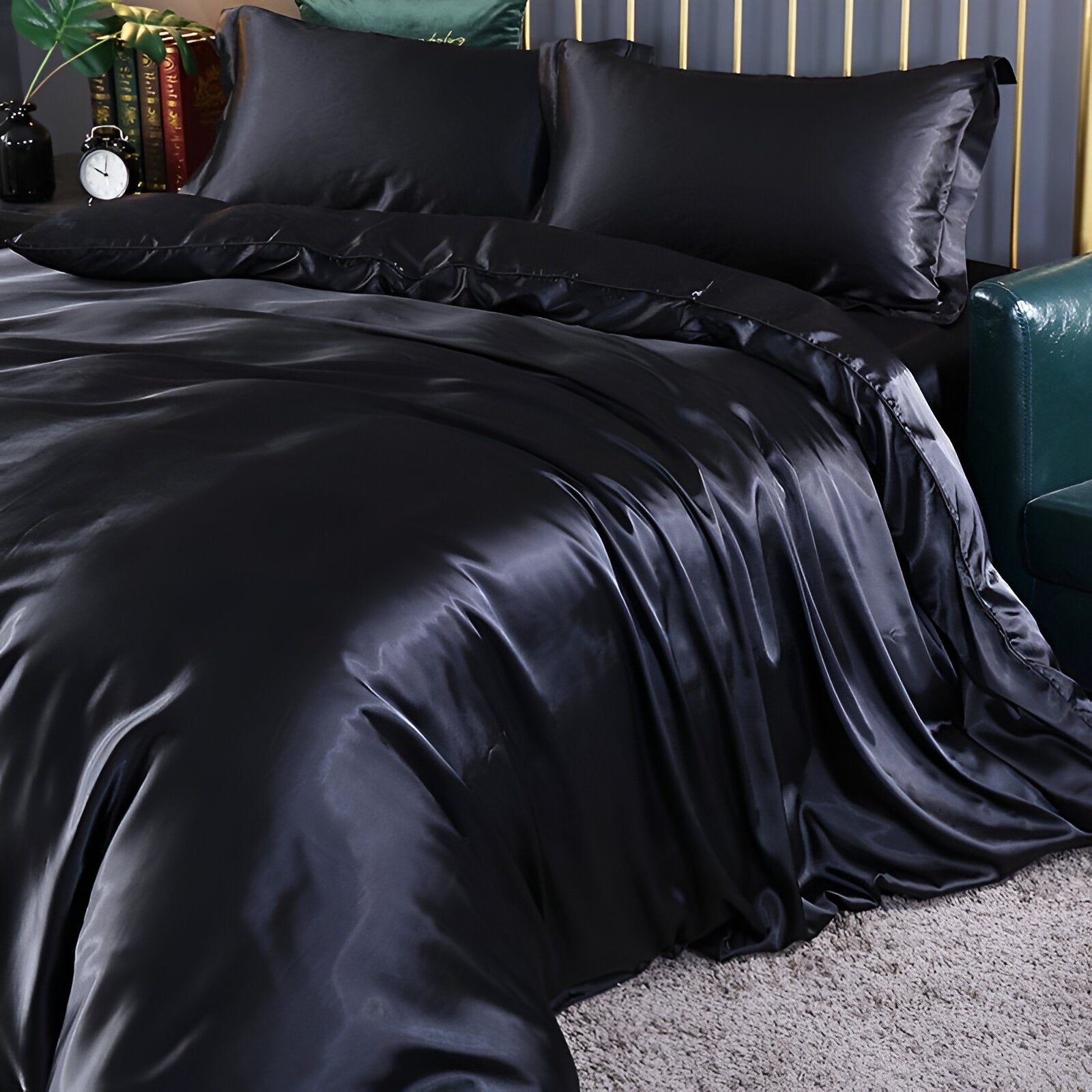 Luxe Silk Duvet - Ensemble de housses de couette en soie de mûrier luxueuse