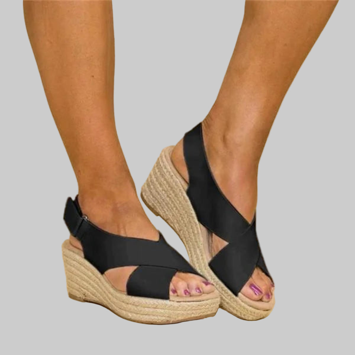 Espadrilles compensées pour femme