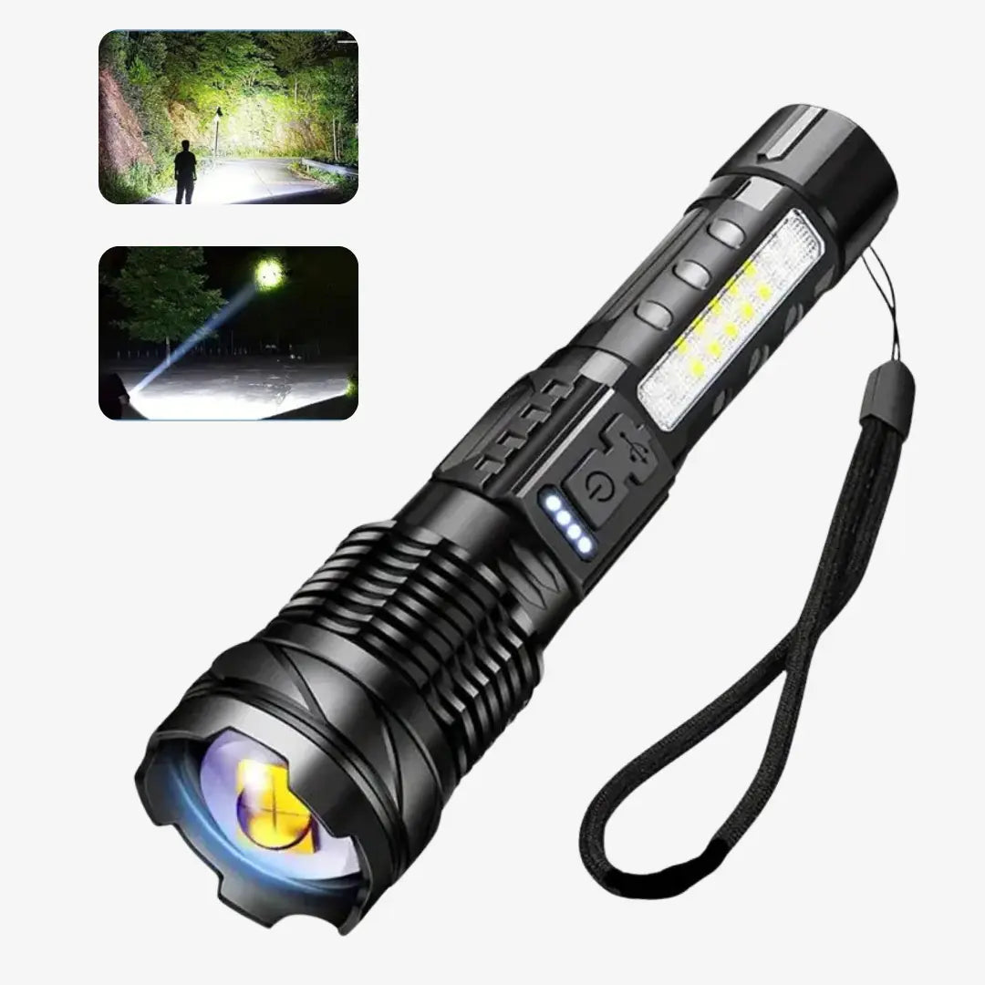 Lampe de poche militaire OutdoorHaven – Torche tactique de 5000 lumens