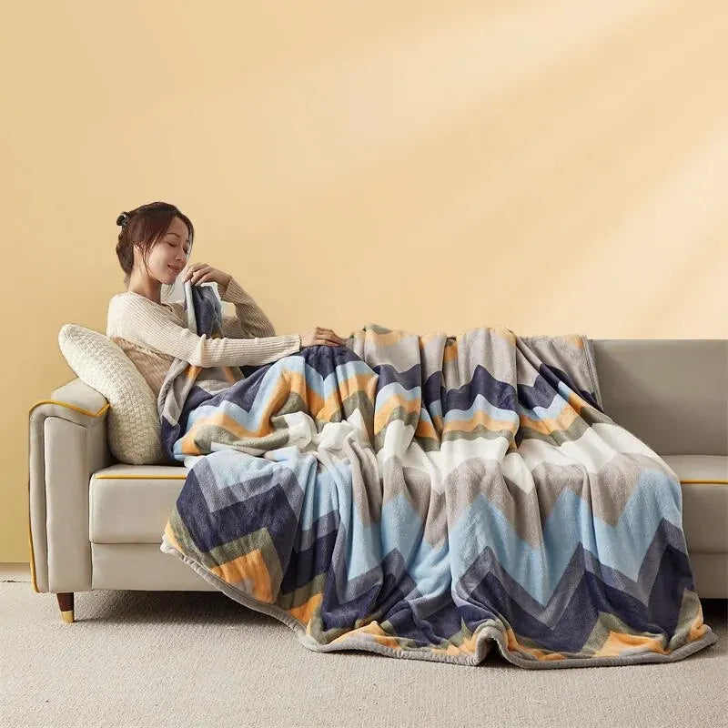 Couverture Flanelle Épaissie pour Automne et Hiver | Douceur Exceptionnelle - Binabi