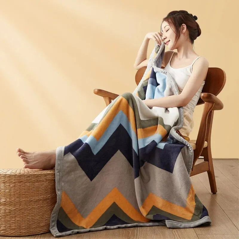 Couverture Flanelle Épaissie pour Automne et Hiver | Douceur Exceptionnelle - Binabi