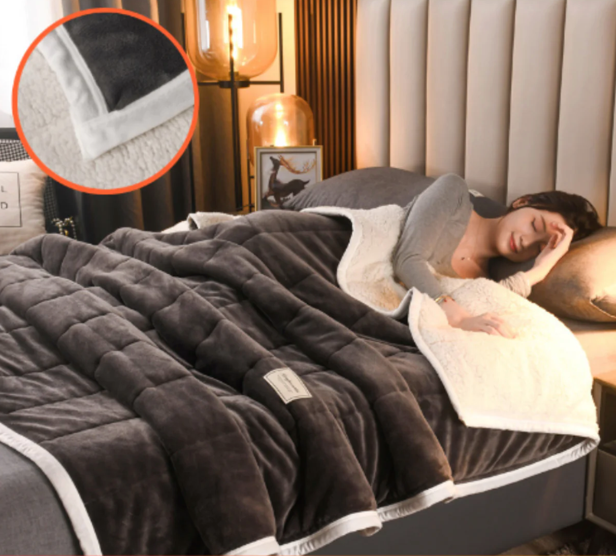 Cozysheet - La Couverture Triple Épaisseur la Plus Douce pour l'Automne et l'Hiver