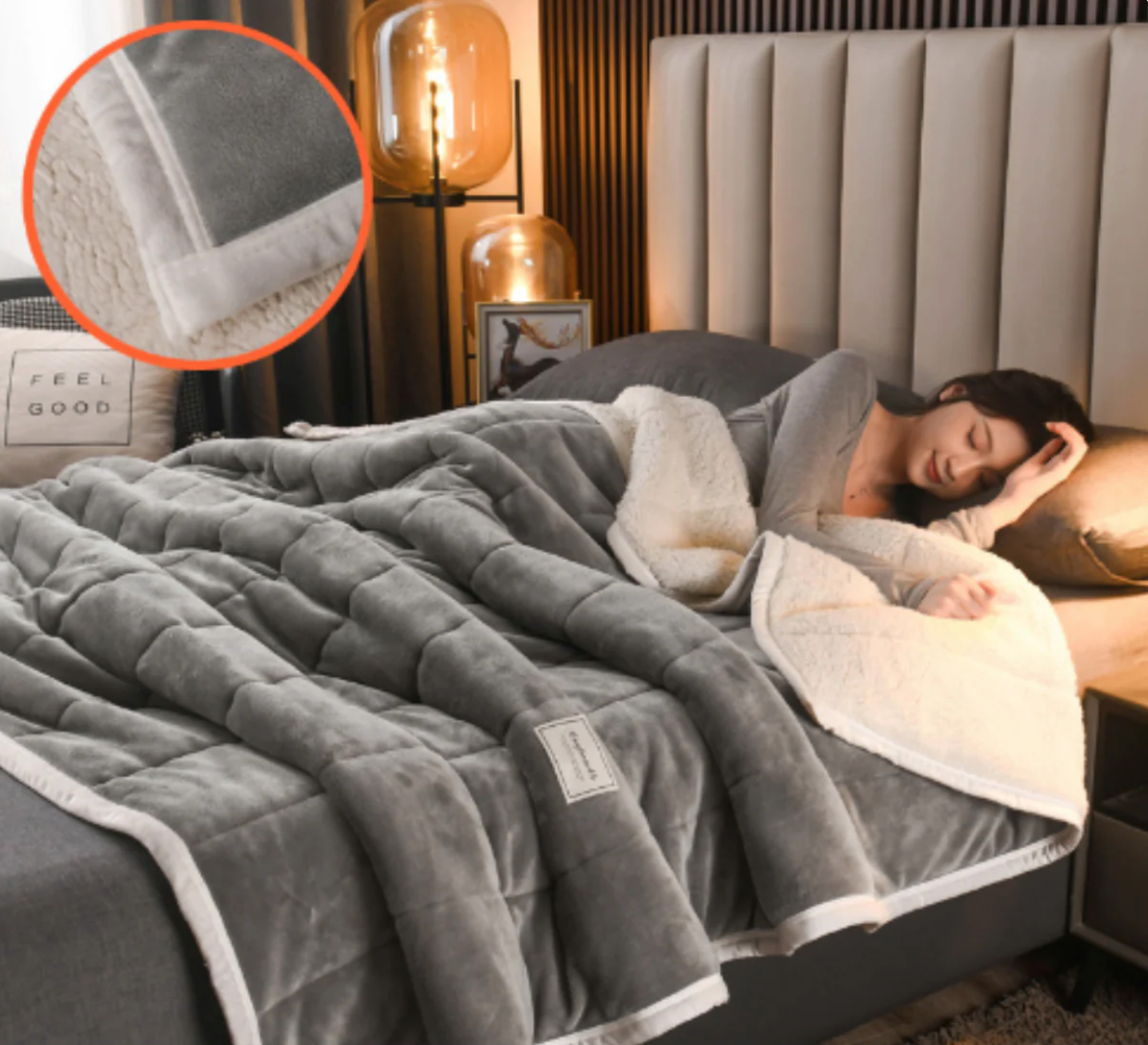 Cozysheet - La Couverture Triple Épaisseur la Plus Douce pour l'Automne et l'Hiver