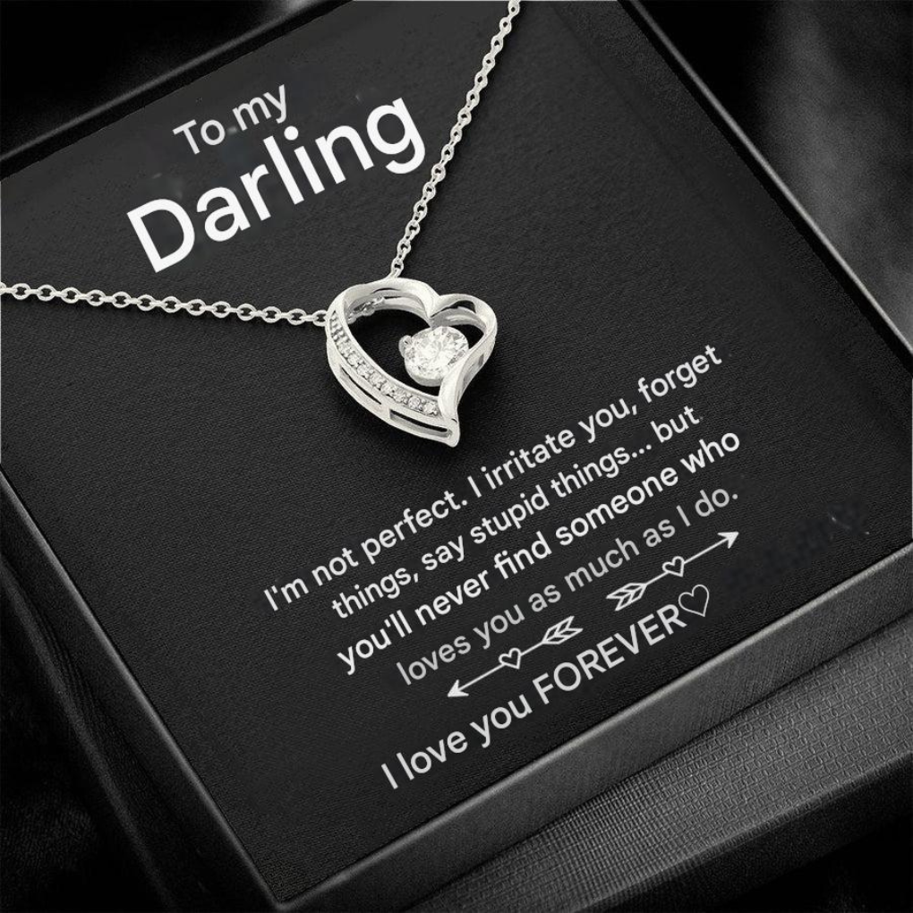 Collier Cœur – Message gravé pour un être cher