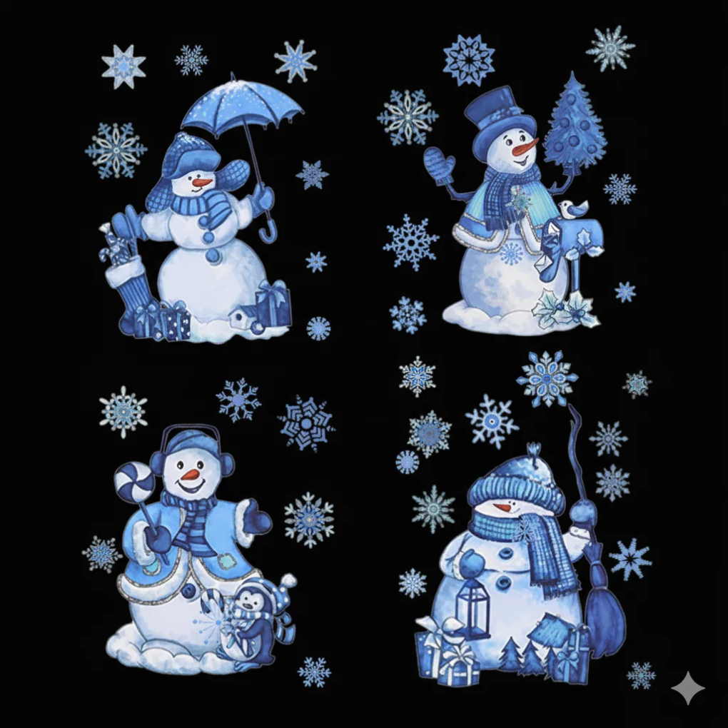 Ensemble d'autocollants de fenêtre