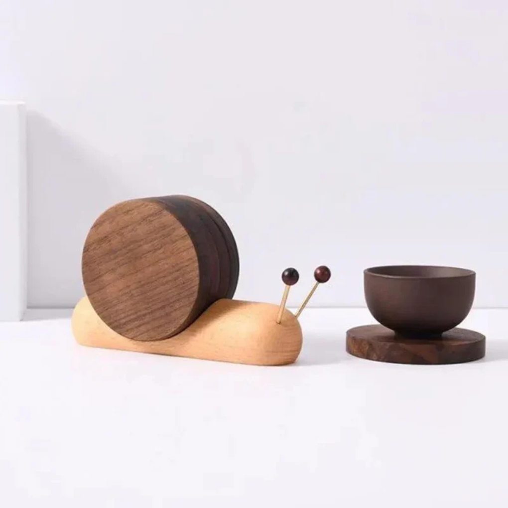Dessous de verre scandinaves en noyer