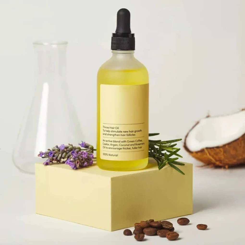 Huile de croissance des cheveux biologique
