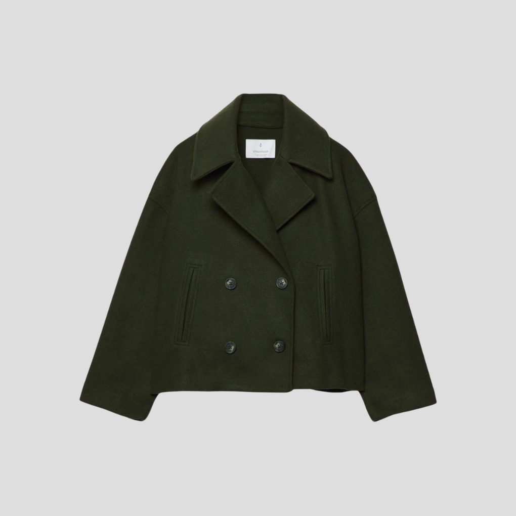 Manteau Croisé Chic – Élégant & Intemporel