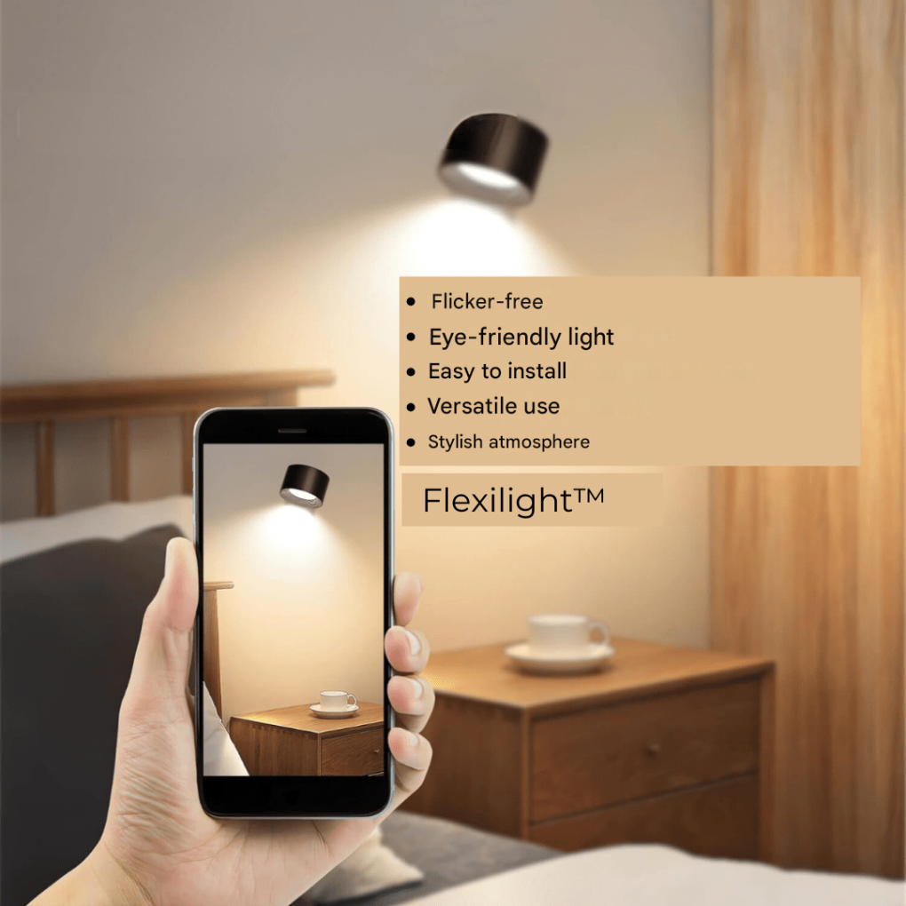 Lampe murale LED rechargeable sans fil à 360°