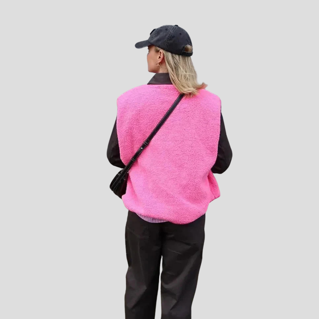 Bodywarmer tendance en laine pour femme