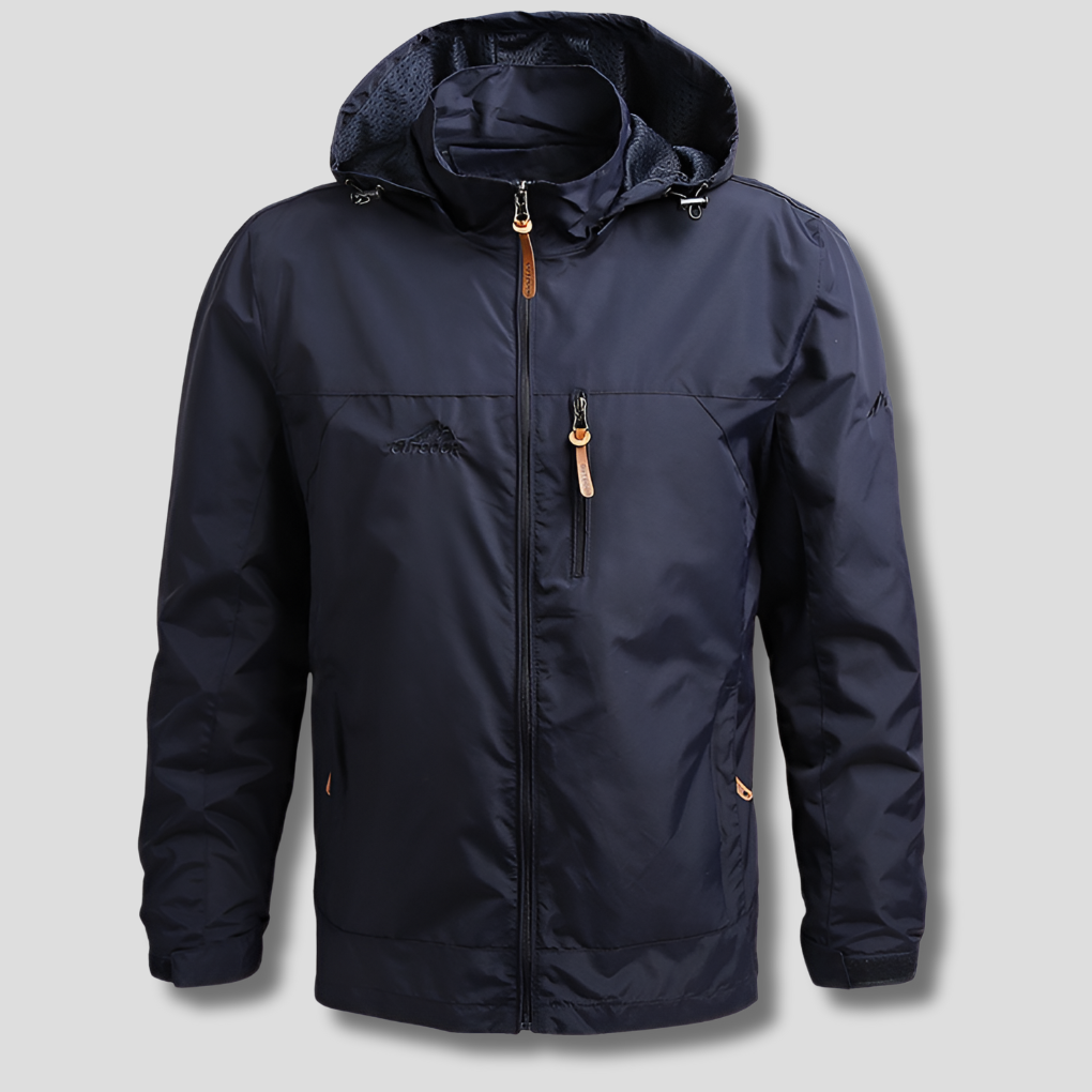 Veste d'extérieur pour homme résistante à l'eau et au vent
