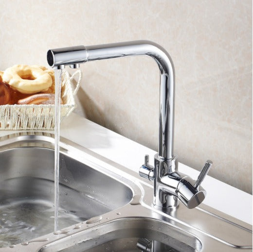 Phoen - Robinet de Cuisine avec Eau Filtrée Double Poignée