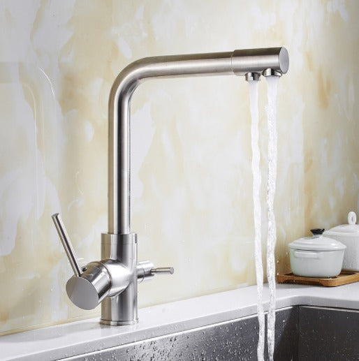 Phoen - Robinet de Cuisine avec Eau Filtrée Double Poignée