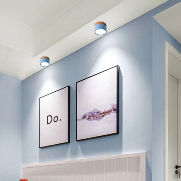 LumiZénith - Plafonnier LED Cylindrique pour Couloir Modern et Énergétiquement Efficace