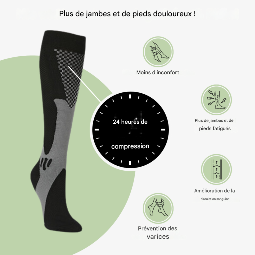 Chaussettes ajustées avec maintien