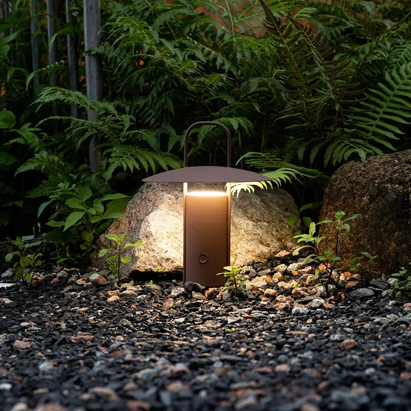 ÉclatExterieur - Lampe Portable Rechargeable USB Dimmable à Ambiance Évolutive pour Jardin