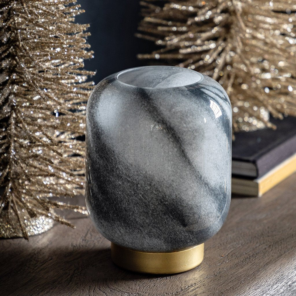Luminovox - Lampe sans Fil Éffet Marbre Noir pour Ambiance Parfaite