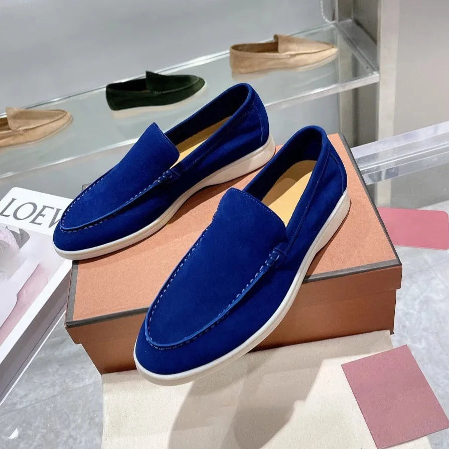 LuxeFoot - Loafers en Suède pour Hommes, Confort Élevé et Style Élégant