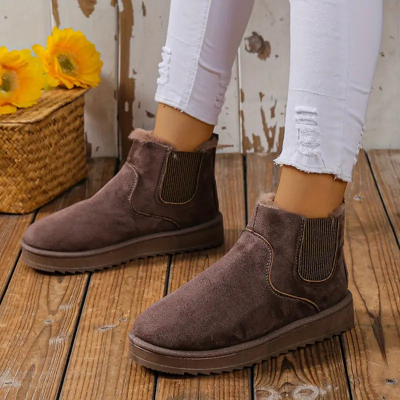 Carla - Chaussures d'Hiver Matelassées et Confortables