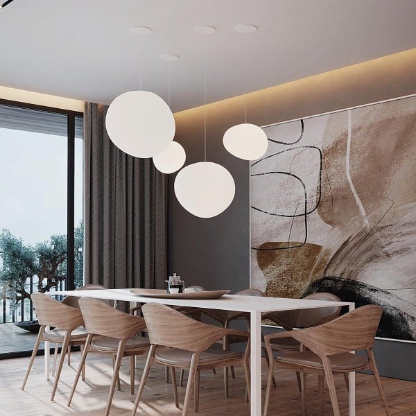 LumièreZen - Suspension en Verre Soufflé pour Une Ambiance Douce