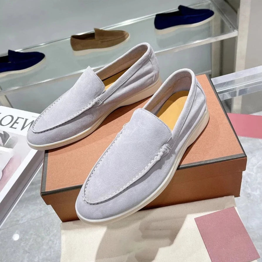 LuxeFoot - Loafers en Suède pour Hommes, Confort Élevé et Style Élégant