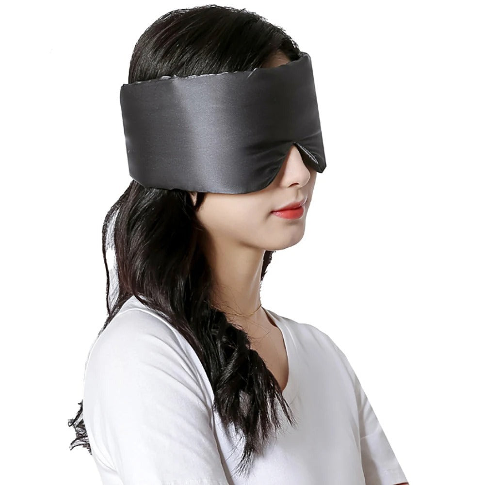 SnoozeLux - Masque de Nuit en Soie de Murier pour un Sommeil Réparateur