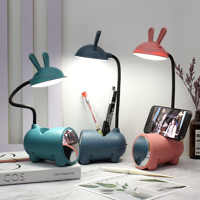 LumiStylish - Lampe de Bureau LED Tactile en Forme de Lapin pour Stylish Workspace
