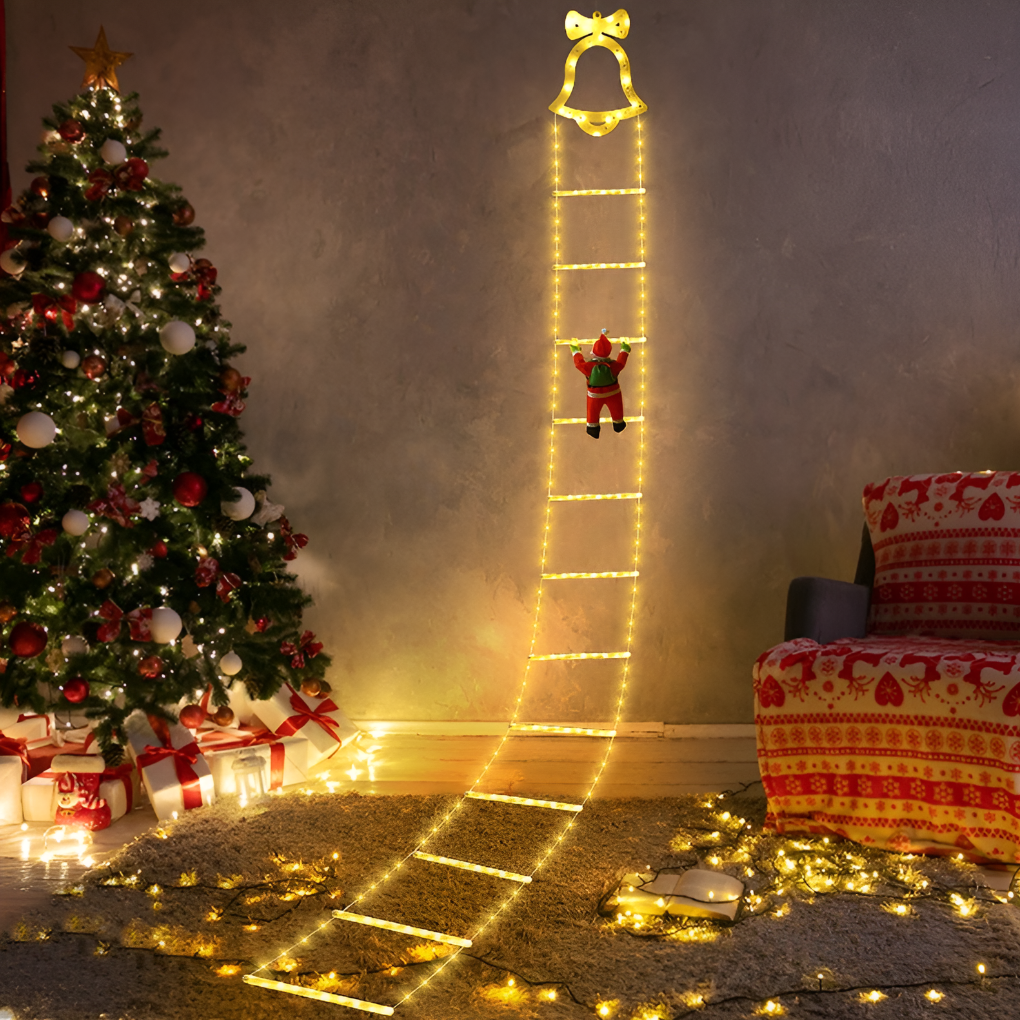 Décoration du Père Noël grimpant