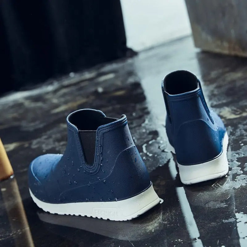 Bottes de pluie pour hommes, légères, résistantes et imperméables, à enfiler