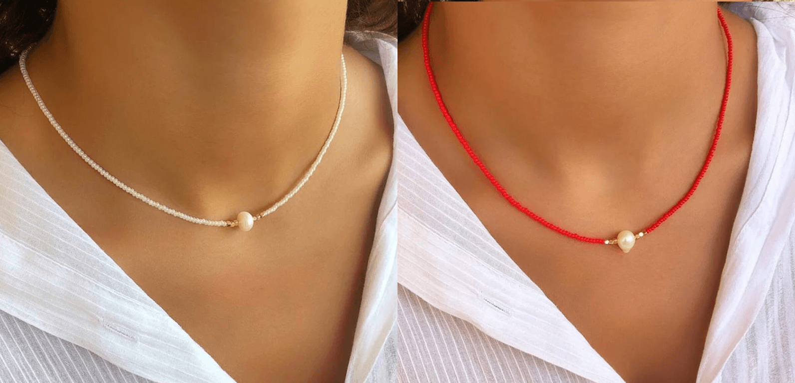 Pocket Pearl - Collier avec Perles Naturelles