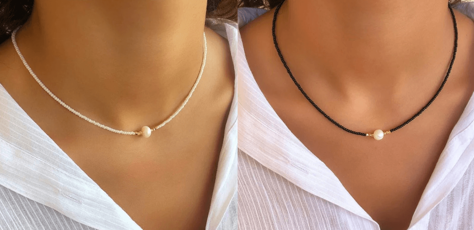 Pocket Pearl - Collier avec Perles Naturelles