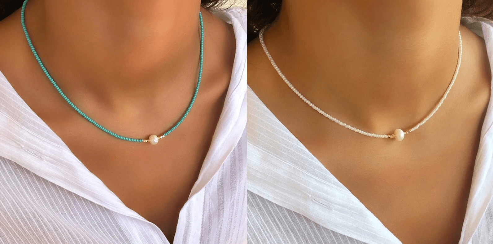Pocket Pearl - Collier avec Perles Naturelles