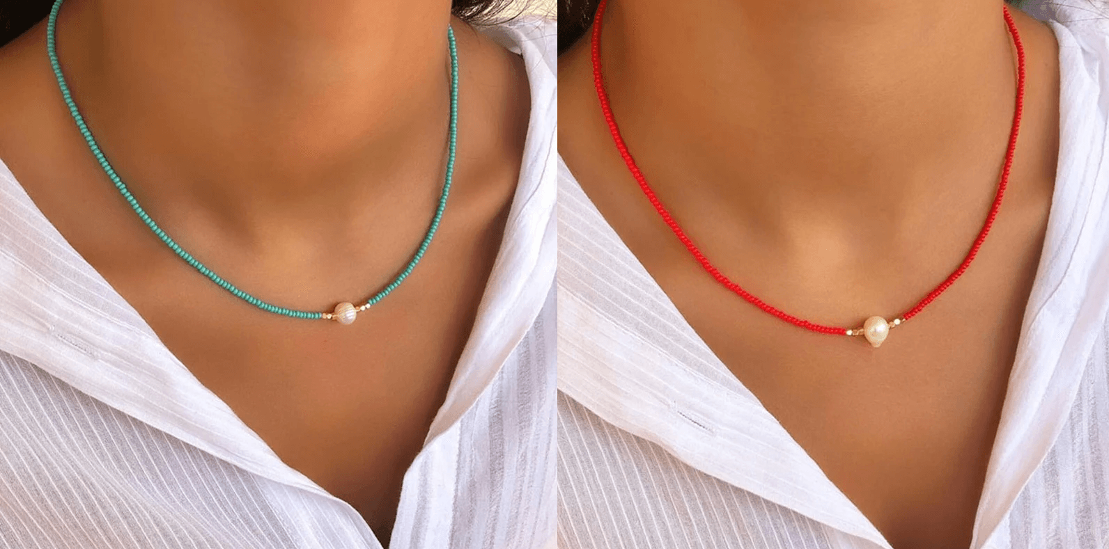 Pocket Pearl - Collier avec Perles Naturelles