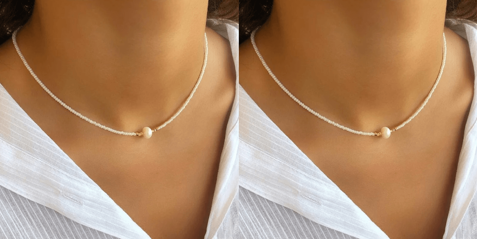 Pocket Pearl - Collier avec Perles Naturelles