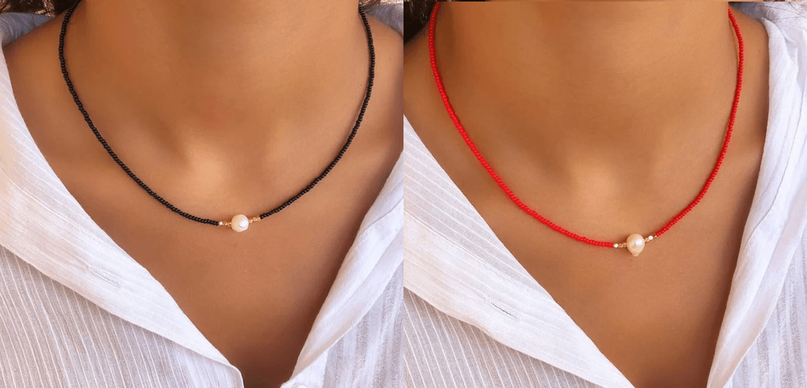 Pocket Pearl - Collier avec Perles Naturelles