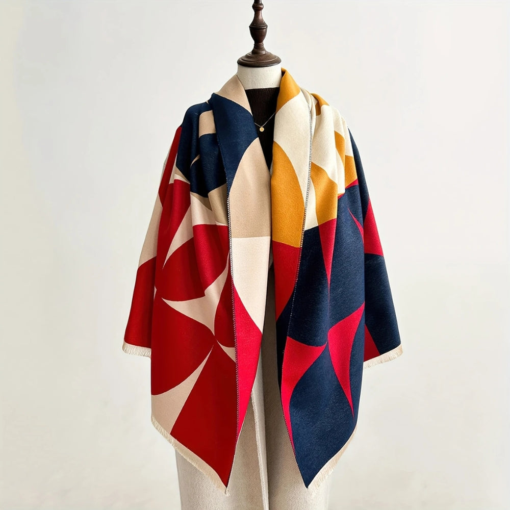 Écharpe Poncho Réversible