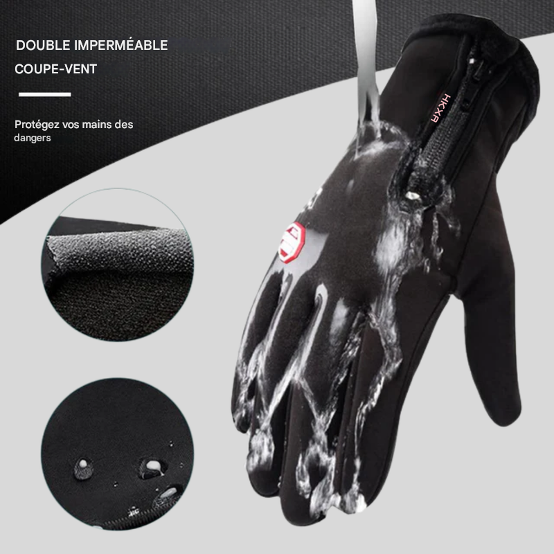 Gants chauffants d'hiver pour le cyclisme, le VTT et le ski