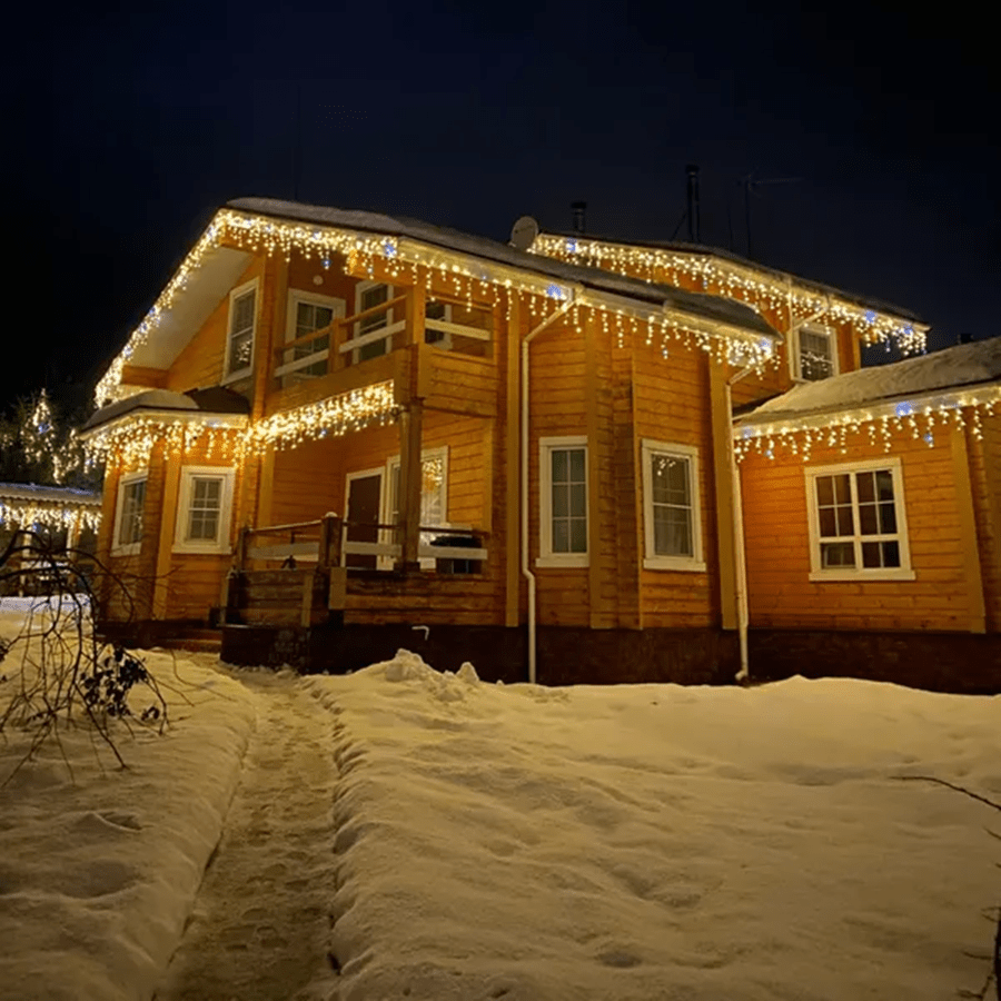 Lumières extérieures à rideau lumineux (Prise non incluse)